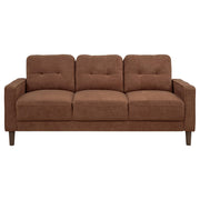 Bowen II 3-piece Fabric Upholstered Track Arm Sofa Set Rust - 509971-S3