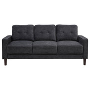 Bowen II 3-piece Upholstered Track Arm Sofa Set Steel Grey - 509981-S3