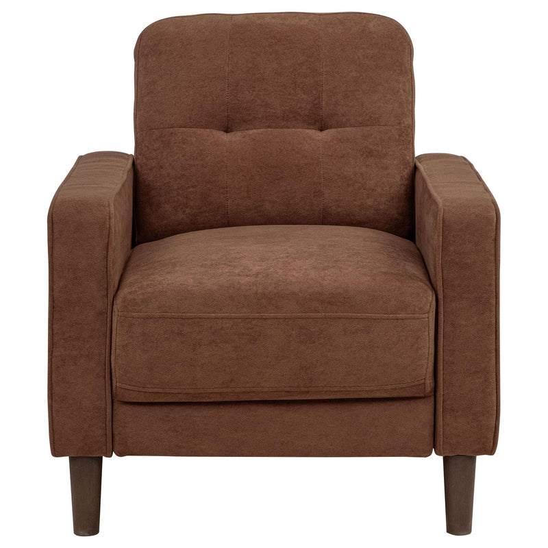 Bowen II Fabric Upholstered Track Arm Accent Chair Rust - 509973