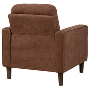 Bowen II Fabric Upholstered Track Arm Accent Chair Rust - 509973