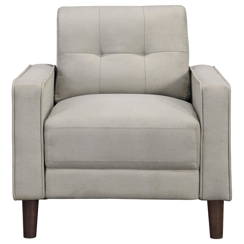 Bowen Upholstered Track Arm Tufted Accent Chair Beige - 506787