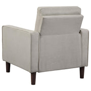 Bowen Upholstered Track Arm Tufted Accent Chair Beige - 506787