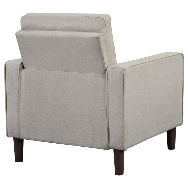 Bowen Upholstered Track Arm Tufted Accent Chair Beige - 506787
