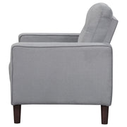 Bowen Upholstered Track Arm Tufted Accent Chair Grey - 506783