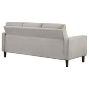Bowen Upholstered Track Arm Tufted Sofa Beige - 506785