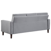 Bowen Upholstered Track Arm Tufted Sofa Grey - 506781