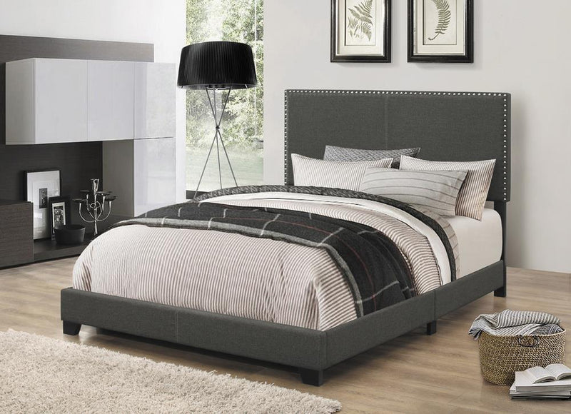 Boyd Upholstered California King Panel Bed Charcoal - 350061KW