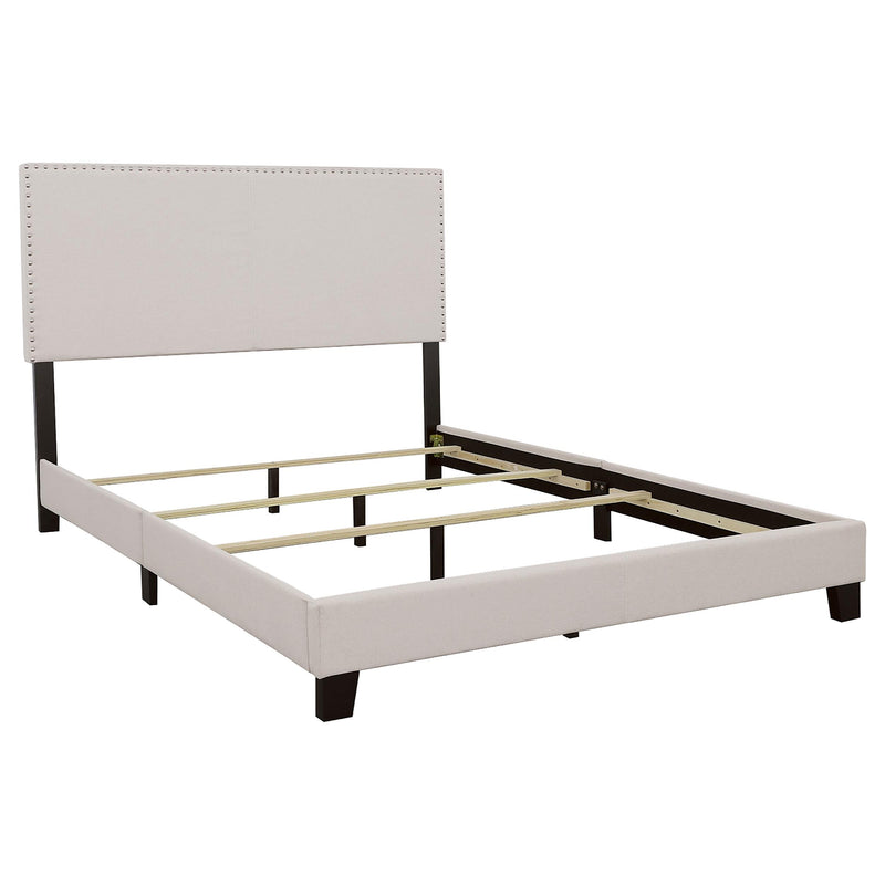 Boyd Upholstered Eastern King Panel Bed Ivory - 350051KE
