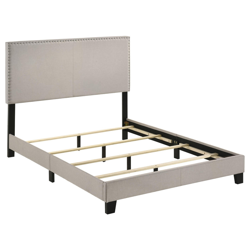 Boyd Upholstered Full Panel Bed Ivory - 350051F