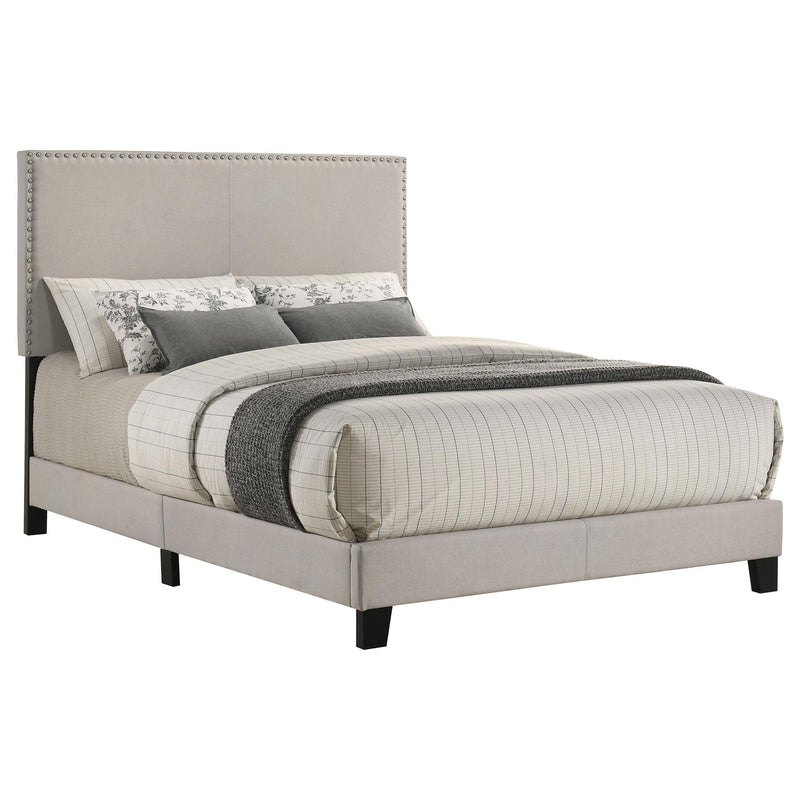 Boyd Upholstered Full Panel Bed Ivory - 350051F