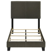 Boyd Upholstered Twin Panel Bed Charcoal - 350061T