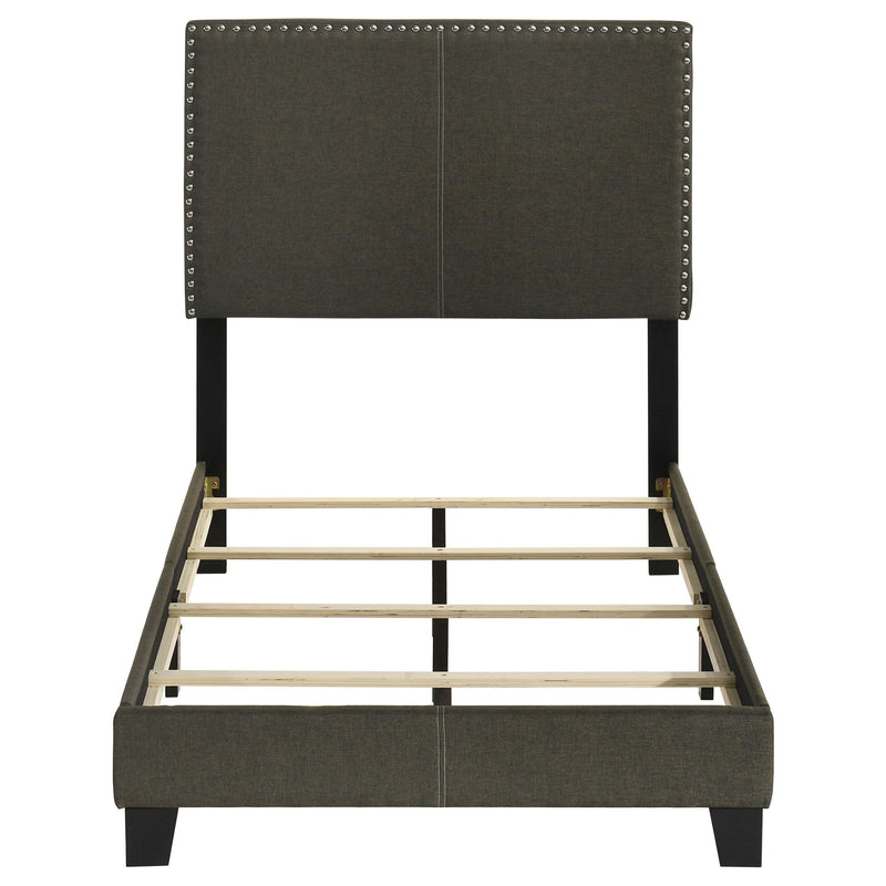 Boyd Upholstered Twin Panel Bed Charcoal - 350061T