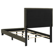 Boyd Upholstered Twin Panel Bed Charcoal - 350061T