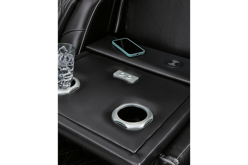 Boyington Black Power Reclining Living Room Set - Gate FurniturePower Reclining Living Room Set