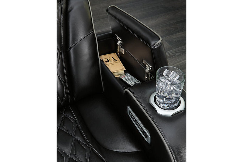Boyington Black Power Reclining Living Room Set - Gate FurniturePower Reclining Living Room Set