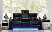 Boyington Black Power Reclining Sofa - U2710615