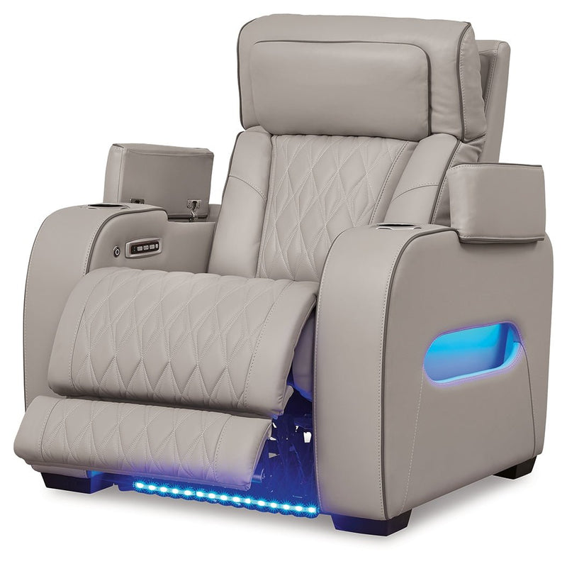 Boyington Gray Power Recliner - U2710513
