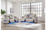 Boyington Gray Power Reclining Living Room Set - Gate FurniturePower Reclining Living Room Set
