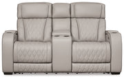 Boyington Sofa, Loveseat and Recliner in Gray - PKG016537