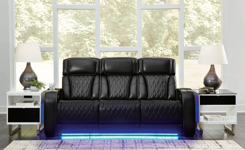 Boyington Sofa, Loveseat Recliner in Black - Gate FurniturePower Reclining Living Room Set