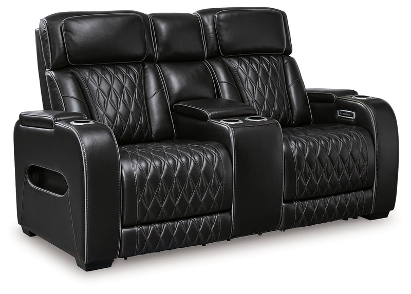 Boyington Sofa, Loveseat Recliner in Black - Gate FurniturePower Reclining Living Room Set