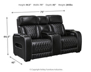 Boyington Sofa, Loveseat Recliner in Black - Gate FurniturePower Reclining Living Room Set