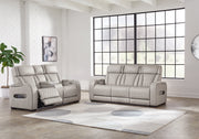 Boyington Sofa, Loveseat Recliner in Gray - Gate FurniturePower Reclining Living Room Set
