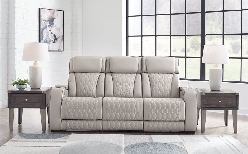 Boyington Sofa, Loveseat Recliner in Gray - Gate FurniturePower Reclining Living Room Set