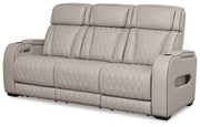 Boyington Sofa, Loveseat Recliner in Gray - Gate FurniturePower Reclining Living Room Set
