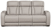 Boyington Sofa, Loveseat Recliner in Gray - Gate FurniturePower Reclining Living Room Set