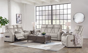 Boyington Sofa, Loveseat Recliner in Gray - Gate FurniturePower Reclining Living Room Set