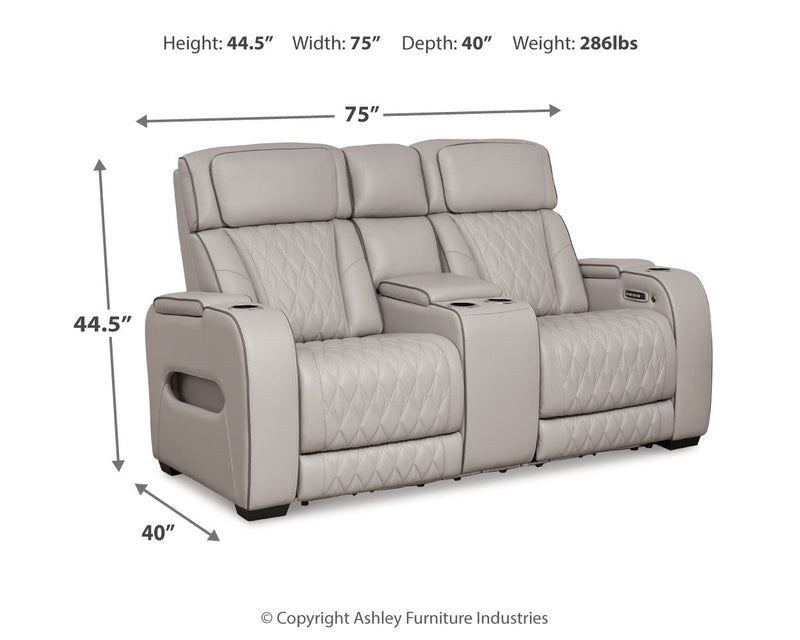 Boyington Sofa, Loveseat Recliner in Gray - Gate FurniturePower Reclining Living Room Set