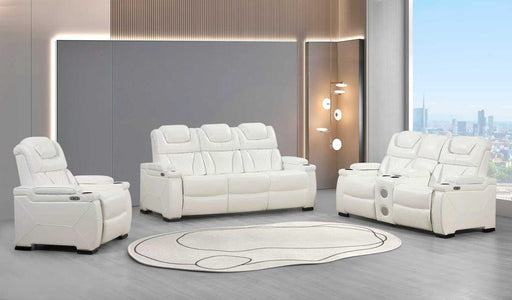 Braden 2PC (Power Sofa & Loveseat) - L493-White-2PC