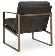 Bradett Dark Brown/Gold Finish Accent Chair - A3000763
