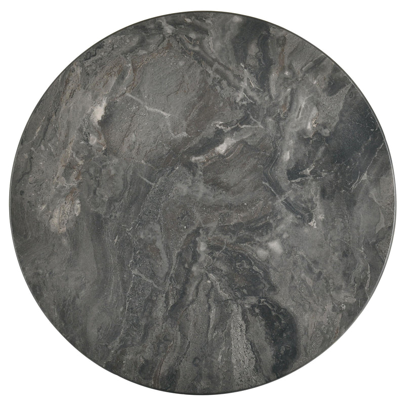 Bradley Round SmartTop End Side Table Smokey Grey and Dark Brown - 706457