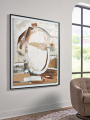 Bradlow Brown/White/Black Wall Art - A8000507