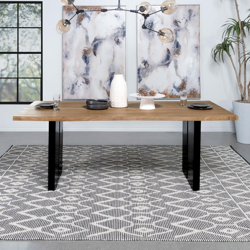 Bradshaw 80-inch Live Edge Wood Dining Table Natural Acacia - 115541
