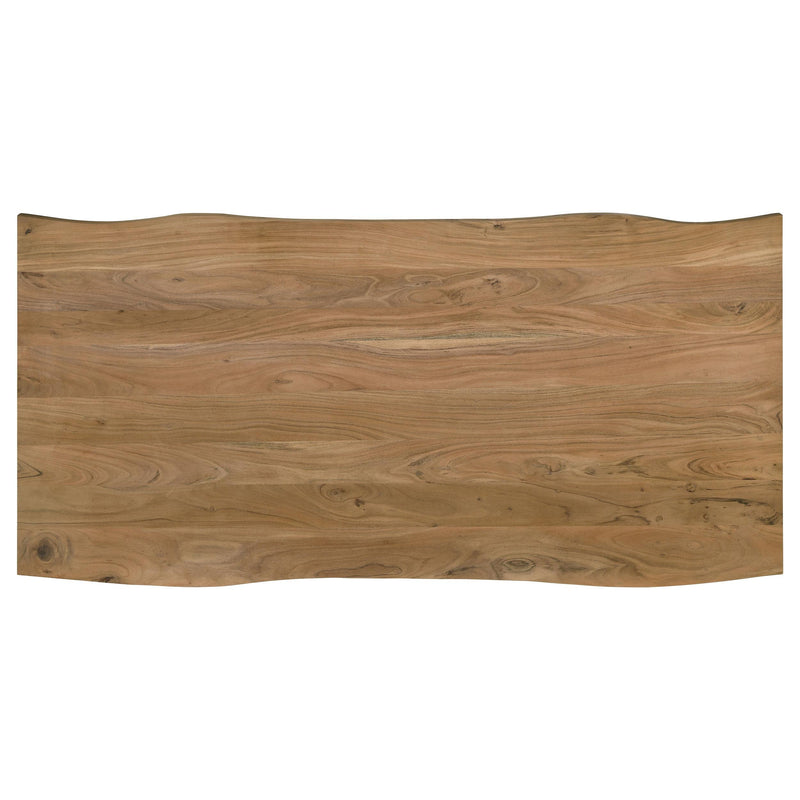 Bradshaw 80-inch Live Edge Wood Dining Table Natural Acacia - 115541