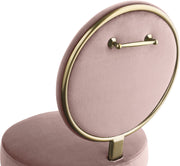 Brandy Velvet Upholstered Dining Chair in Pink, Set of 2 - 580Pink-C