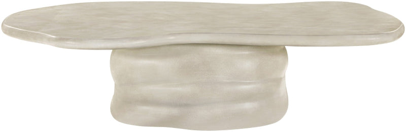 Branna Concrete Coffee Table in Beige - 657Sand-CT