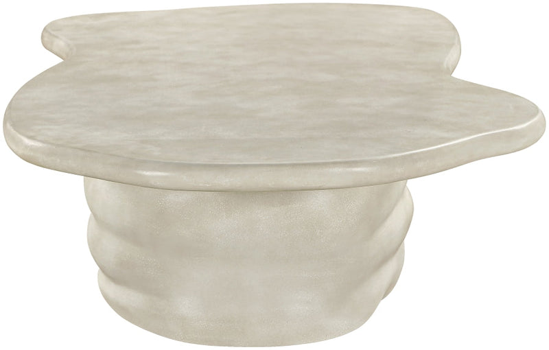 Branna Concrete Coffee Table in Beige - 657Sand-CT