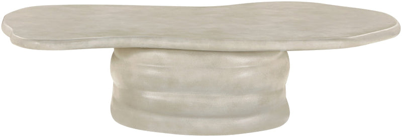 Branna Concrete Coffee Table in Beige - 657Sand-CT