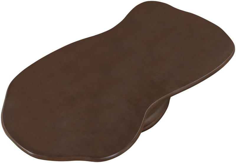 Branna Concrete Coffee Table in Brown - 657Brown-CT
