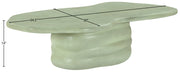 Branna Concrete Coffee Table in Green - 657Green-CT