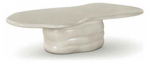 Branna Concrete Coffee Table in Taupe - 657Taupe-CT