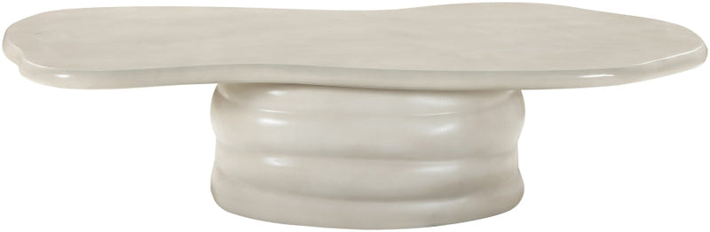 Branna Concrete Coffee Table in Taupe - 657Taupe-CT