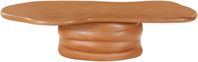 Branna Concrete Coffee Table in Terracotta - 657Terracotta-CT