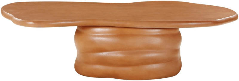 Branna Concrete Coffee Table in Terracotta - 657Terracotta-CT