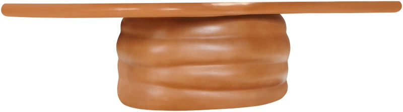 Branna Concrete Coffee Table in Terracotta - 657Terracotta-CT