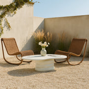 Branna Concrete Coffee Table in Terrazzo - 657Trzo-CT